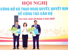 THƯ LÂM TỔ CHỨC HỘI NGHỊ TRAO NGHỊ QUYẾT, QUYẾT ĐỊNH VỀ CÔNG TÁC CÁN BỘ