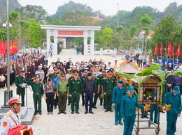 UBND xã Quốc Oai long trọng tổ chức Lễ truy điệu và an táng hài cốt Liệt sĩ Nguyễn Duy Lập