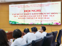 Trung tâm Phục vụ hành chính công phối hợp triển khai điện tử hóa quy trình thủ tục hành chính về đất đai