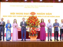 Phường Cầu Giấy phát huy dân chủ, chung sức xây dựng đời sống văn hóa cơ sở năm 2026