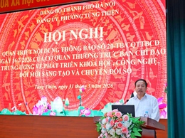 Đảng ủy phường Tùng thiện quán triệt các văn bản  trọng của Trung ương và Thành ủy Hà Nội ; Phát động Cuộc thi chính luận về bảo vệ nền tảng tư tưởng của Đảng năm 2026