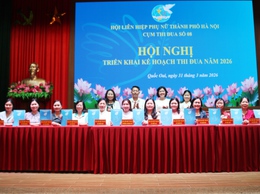 Cụm thi đua số 8 Hội Liên hiệp Phụ nữ thành phố Hà Nội triển khai chương trình công tác năm 2026