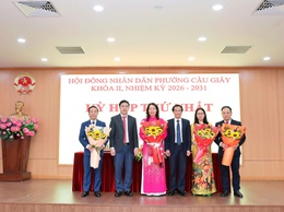 Kỳ họp kiện toàn bộ máy, khởi đầu nhiệm kỳ mới của HĐND phường Cầu Giấy 