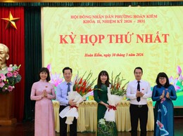 Phường Hoàn Kiếm bầu các chức danh lãnh đạo HĐND và UBND nhiệm kỳ 2026-2031