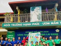 Phường Phú Diễn chung tay hưởng ứng giờ trái đất