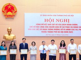 Hà Nội: Sở Nội vụ dẫn đầu Chỉ số cải cách hành chính năm 2025