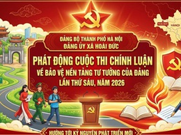 Hoài Đức phát động Cuộc thi chính luận về bảo vệ nền tảng tư tưởng của Đảng lần thứ Sáu