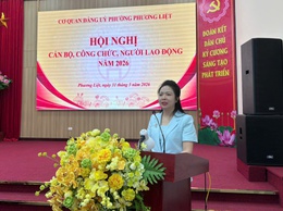 Hội nghị cán bộ, công chức, người lao động Cơ quan Đảng ủy phường Phương Liệt năm 2026