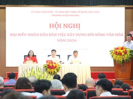 Phường Xuân Phương tổ chức Hội nghị đại biểu nhân dân bàn việc xây dựng đời sống văn hóa năm 2026