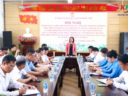 Ủy ban MTTQ Việt Nam xã Kiều Phú tổ chức Hội nghị giao ban sơ kết công tác Mặt trận quý I, triển khai nhiệm vụ Quí II, năm 2026