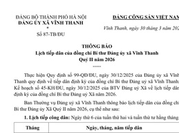 ĐẢNG ỦY XÃ VĨNH THANH