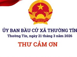 Thư cảm ơn của Ủy ban bầu cử xã Thường Tín