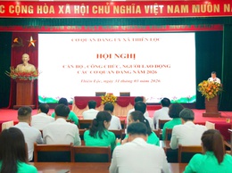 Hội nghị cán bộ, công chức, người lao động các cơ quan Đảng xã Thiên Lộc năm 2026