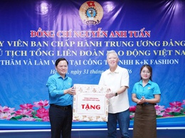 Tổng Liên đoàn Lao động Việt Nam thăm, làm việc tại Công ty TNHH K+K Fashion