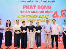 Phú Nghĩa ra mắt mô hình “Chợ thông minh 4.0 - không dùng tiền mặt”