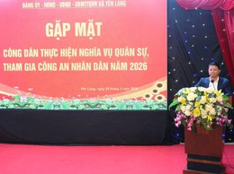 XÃ YÊN LÃNG GẶP MẶT, ĐỘNG VIÊN TÂN BINH TRƯỚC NGÀY LÊN ĐƯỜNG NHẬP NGŨ