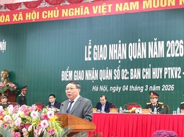 Tưng bừng ngày hội giao quân tại khu vực phòng thủ 2