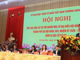 Ứng cử viên đại biểu HĐND thành phố Hà Nội - Đơn vị bầu cử số 8 vận động bầu cử tại 3 phường