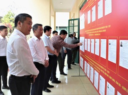 ĐỒNG CHÍ BÙI BẢO TUẤN – BÍ THƯ ĐẢNG ỦY XÃ KIỂM TRA CÔNG TÁC CHUẨN BỊ BẦU CỬ TẠI CÁC ĐƠN VỊ BẦU CỬ TRÊN ĐỊA BÀN XÃ SÓC SƠN