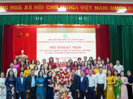 CHI HỘI PHỤ NỮ CÁC CƠ QUAN ĐẢNG PHỐI HỢP CHI HỘI PHỤ NỮ CƠ QUAN UBND XÃ HƯNG ĐẠO TỔ CHỨC MÍT TINH KỶ NIỆM NGÀY QUỐC TẾ PHỤ NỮ 8/3