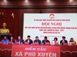 CỬ TRI ĐƠN VỊ BẦU CỬ SỐ 19 TIẾP XÚC ỨNG CỬ ĐẠI BIỂU HĐND THÀNH PHỐ HÀ NỘI NHIỆM KỲ 2026-2031