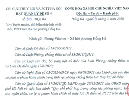 Phường Hồng Hà tăng cường tuyên truyền pháp luật về đê điều và phòng, chống thiên tai