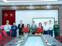 Xã Gia Lâm gặp mặt chúc mừng Ngày Quốc tế Phụ nữ 8/3