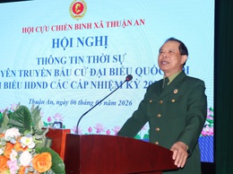 Hội CCB xã Thuận An thông tin thời sự và tuyên truyền bầu cử