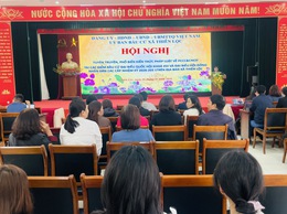 UBBC xã Thiên Lộc - Công an xã tuyên truyền, phổ biến kiến thức pháp luật về PCCC & CNCH tại các điểm bầu cử