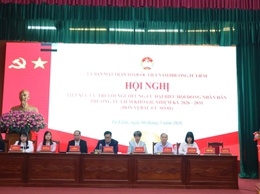 Phường Từ Liêm tổ chức hội nghị tiếp xúc cử tri với người ứng cử đại biểu HĐND phường