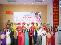 SÔI NỔI HỘI THI “PHỤ NỮ VIỆT NAM TÀI NĂNG – DUYÊN DÁNG” TẠI TRƯỜNG MẦM NON ĐỒNG QUANG A