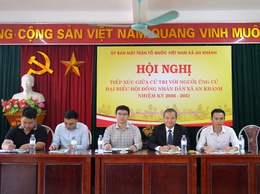 An Khánh: Ứng cử viên đại biểu HĐND xã tiếp xúc cử tri để vận động bầu cử