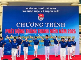 Sôi nổi Lễ ra quân Tháng Thanh niên năm 2026 tại xã Phúc Thọ