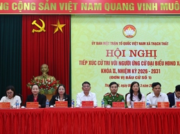 Xã Thạch Thất tổ chức hội nghị tiếp xúc cử tri với người ứng cử đại biểu HĐND xã nhiệm kỳ 2026 – 2031 tại đơn vị bầu cử số 1