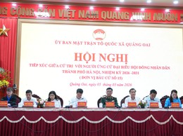 Xã Minh Châu tham dự hội nghị tiếp xúc cử tri vận động bầu cử tại đơn vị số 15 - HĐND TP Hà Nội