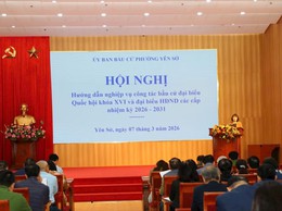 Phường Yên Sở tập huấn nghiệp vụ công tác bầu cử