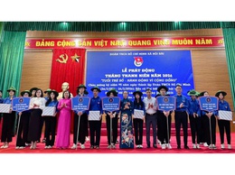 Tuổi trẻ Nội Bài ra quân Tháng thanh niên 2026, đẩy mạnh chuyển đổi số, tình nguyện vì cộng đồng