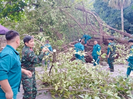 XÃ QUỐC OAI KỊP THỜI KHẮC PHỤC SỰ CỐ DO DÔNG LỐC
