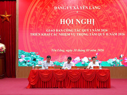 Yên Lãng họp giao ban quý I, triển khai trọng tâm quý II