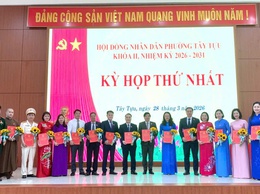 Kỳ họp thứ Nhất Hội đồng nhân dân phường khóa II, nhiệm kỳ 2026-2031