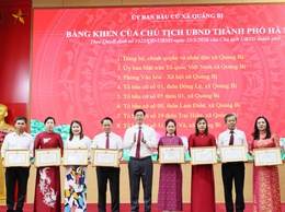 Xã Quảng Bị khen thưởng 40 tập thể, 229 cá nhân có thành tích xuất sắc trong công tác bầu cử