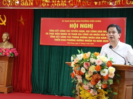 Video: Phường Kiến Hưng hoàn thành toàn diện công tác tuyển quân năm 2026