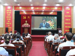 Phường Long Biên tổ chức điểm cầu trực tuyến Hội nghị toàn quốc tổng kết công tác bầu cử đại biểu Quốc hội khoá XVI và đại biểu HĐND các cấp nhiệm kỳ 2026-2031