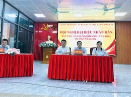 HỘI NGHỊ ĐẠI BIỂU NHÂN DÂN BÀN VIỆC XÂY DỰNG ĐỜI SỒNG VĂN HOÁ Ở CƠ SỞ NĂM 2026 XÃ HOÀ XÁ