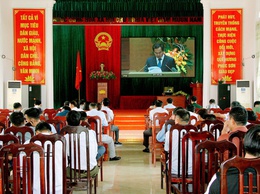 HĐND xã Phúc Sơn tham dự hội nghị trực tuyến toàn quốc tổng kết công tác bầu cử