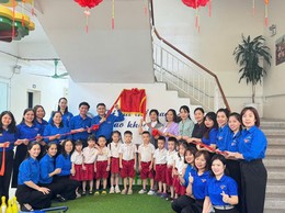 CHI ĐOÀN TRƯỜNG MẦM NON THỊNH LIỆT LONG TRỌNG TỔ CHỨC KỶ NIỆM 95 NĂM NGÀY THÀNH LẬP ĐOÀN TNCS HỒ CHÍ MINH VÀ KHÁNH THÀNH CÔNG TRÌNH THANH NIÊN