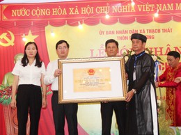 Thạch Thất tổ chức Lễ đón nhận Bằng xếp hạng Di tích Lịch sử – Văn hóa Đình Đụn Dương