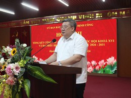 Biểu dương nhiều tập thể, cá nhân xuất sắc trong công tác bầu cử tại Định Công
