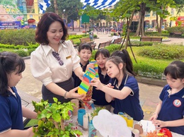 Sôi động Ngày hội trải nghiệm trí tuệ AI và STEM, ROBOTICS của học sinh trường Tiểu học Trung Yên