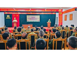 Công an xã Thiên Lộc tổ chức tập huấn, bồi dưỡng lực lượng tham gia bảo vệ ANTT ở cơ sở